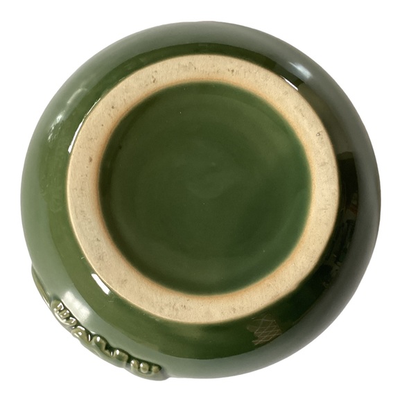 Majolica Elephant Mother And Baby Embossed Ceramic Planter Green Vintage EUC - Picture 10 of 13